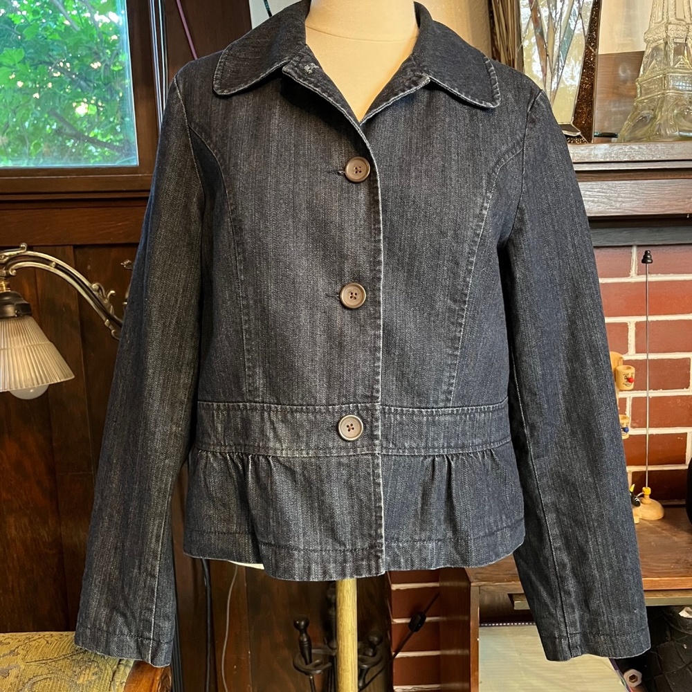 Vintage Boden Tailored Blue Denim Jacket, UK Size 14, US Size 10